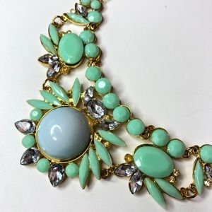 Chunky jewel necklace lot